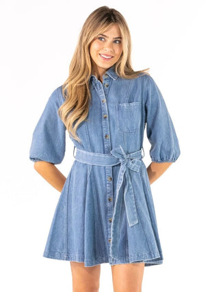 Simply Southern Button Down Denim Dress