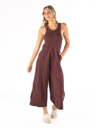 Simply Southern Vivian Jumpsuit Umber