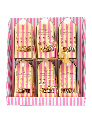 Simply Southern earring sets on display in assorted designs