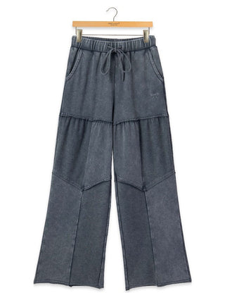 Simply Southern Mineral Wash Wide Leg Pants Black