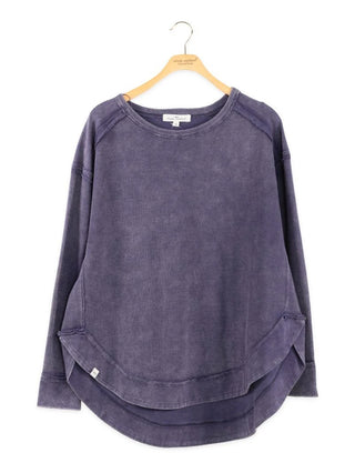 Simply Southern Waffle Knit Pullover Dusk