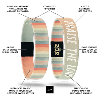 Zox Praise the Lord Bible Verse Bracelet