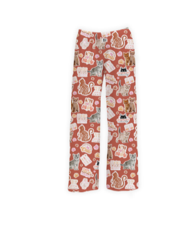 Brief Insanity Kitten Stickers Lounge Pants