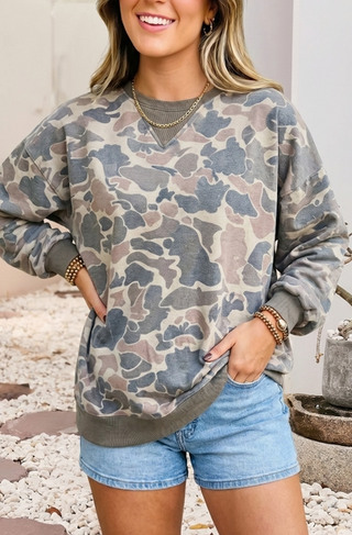 Camouflage Crewneck Pullover