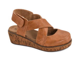 Bring It In Cognac Closed Toe Wedge
