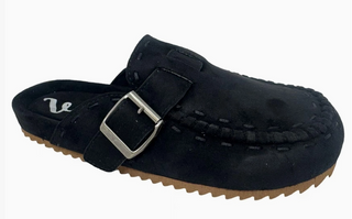 Bella Black Suede Mule
