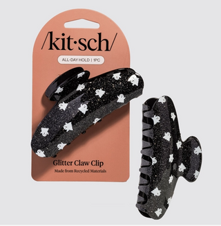 Kitsch Recycled Plastic Glitter Claw Clip Ghost