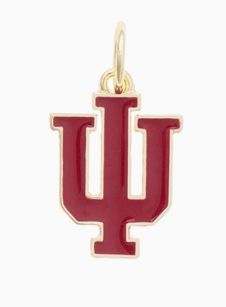 Canvas Style Indiana Hoosiers enamel logo charm in gold tone