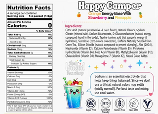 The Loaded Tea Shop drink mix packet flavor details