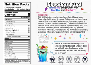 The Loaded Tea Shop energy drink packet, flavor option