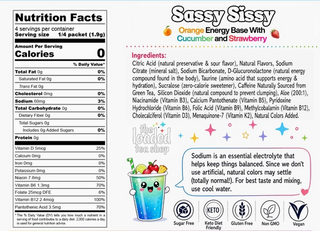 The Loaded Tea Shop Sassy Sissy energy drink mix packet