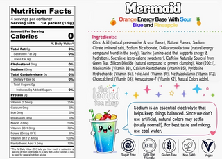 The Loaded Tea Shop Mermaid energy drink mix packet