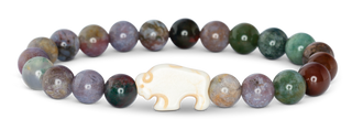Fahlo Roam Bison Bracelet Prairie Stone