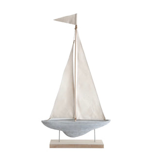 Canvas & Cement Sail Boat
