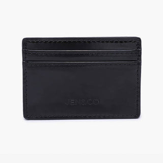 Jen & Co Charlee Small Card Holder Wallet Black WL2668