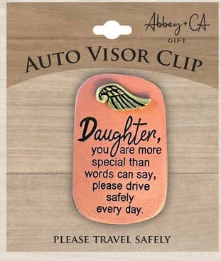 Drive Safely Visor Clip Daughter