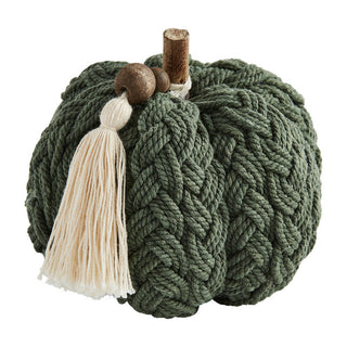 Mudpie Braided Rope Pumpkin Green