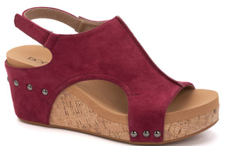 Corkys Carley Dark Red Suede