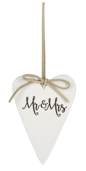 Porcelain Heart Ornament