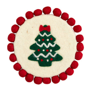 Mudpie Pom Trivet Tree