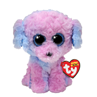 Ty Beanie Flora plush poodle in pastel colors