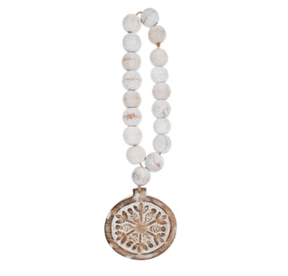 Beaded Snowflake Ornament Style 1