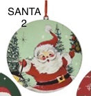 Vintage Style Holiday Disc Ornament