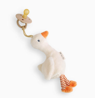 Itzy Ritzy Bitzy Pal Rubber Pacifier & Plush Goose