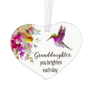 Granddaughter Hummingbird Ornament
