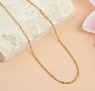 Howard's Narelle Waterproof Twisted Chain Necklace Gold