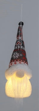 Plush Lighted Gnome Ornament
