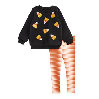 Mudpie Candy Corn Sweatshirt & Legging Set