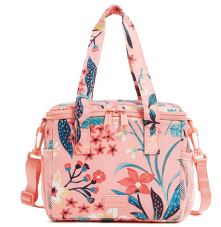 Vera Bradley Ripstop Lunch Cooler Paradise Bright Coral