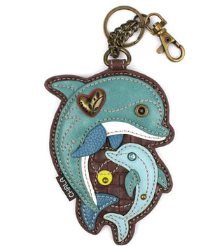 Chala Key Fob/Coin Purse Dolphin 806