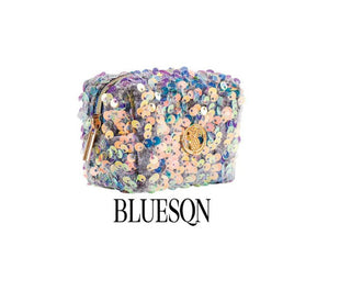 Simply Southern Mini Bag Essentials Blue Sequin