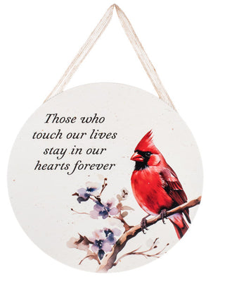 Cardinal Memorial Sign Those Who Touch Our Lives