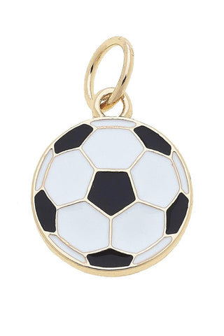 Canvas Style Charmed Soccer Ball Charm