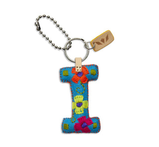 Consuela Felt Charm "I" Blue