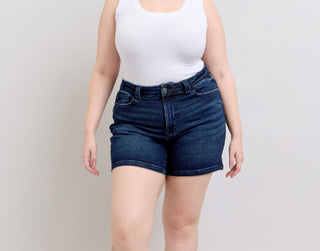 Judy Blue High Waist Back Flap Pocket Shorts 150304