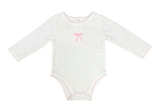 Mudpie Pink Bow Crawler