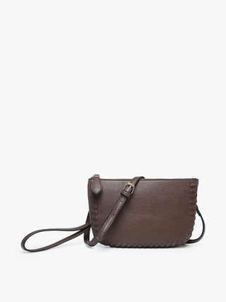 Jen & Co Bonnie Crossbody Wristlet Espresso M2397