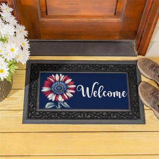Patriotic Vibrant Sunflower Switch Mat
