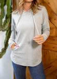 Sew in Love Hooded Top with Banded Sleeves