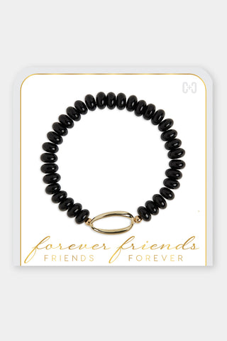 Coco+Carmen Forever Friends Stretch Bracelet Black