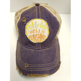 Hello Sunshine Country Purple Hat