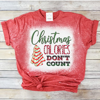 Daydreamer Designs Christmas Calories Bleached Tee