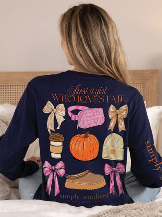 Simply Southern Long Sleeve Loves Fall Eclipse Medium