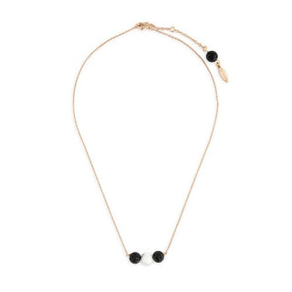 Beaded Aromatherapy Necklace, Gold