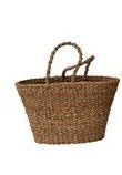 Hand Woven Tote w/Handles