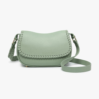 Jen & Co Daia Whipstitch Crossbody Light Sage M2685